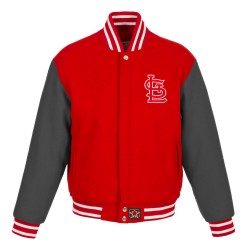St. Louis Cardinals Embroidered Varsity Red Wool Jacket