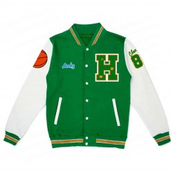 Stranger Things S04 Eddie Munson Green Letterman Jacket Stranger Things S04 Eddie Munson Green Letterman Jacket