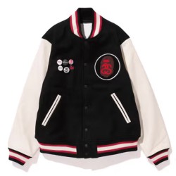 Stussy Bape Wool Varsity Jacket
