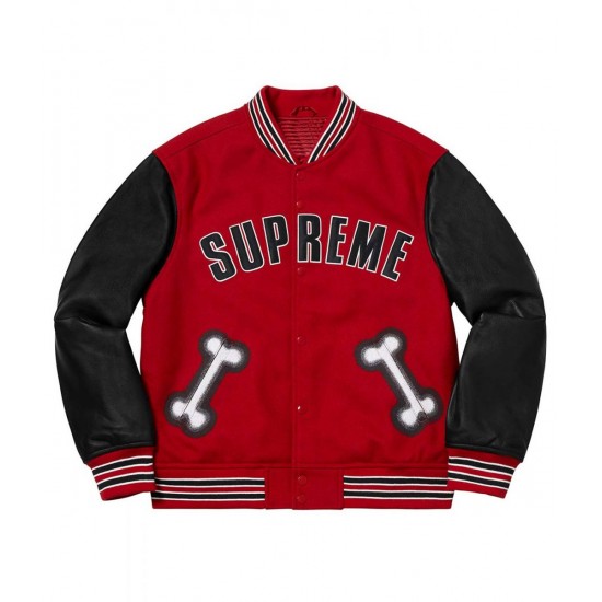 Supreme Bone Varsity Letterman Jacket Supreme Bone Varsity Letterman Jacket