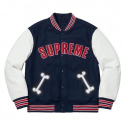 Supreme Bone Varsity Letterman Jacket