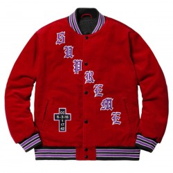 Supreme Cross Old English Corduroy Bomber Jacket