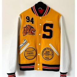 Supreme Tiger Varsity White/Yellow Jacket