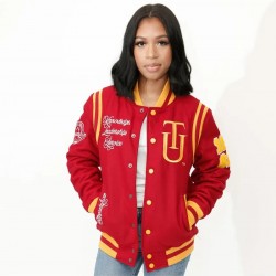 TUSKEGEE University Unisex Varsity Jacket TUSKEGEE University Unisex Varsity Jacket