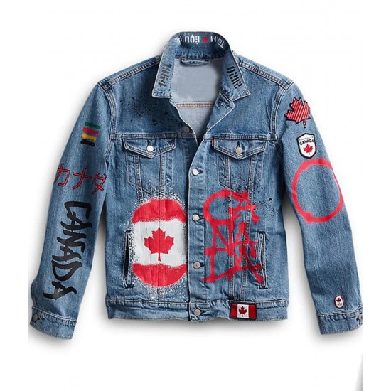 Team Canada Olympic 2021 Denim Jacket Team Canada Olympic 2021 Denim Jacket