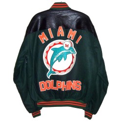 Throwback Miami Dolphins 90’s Varsity Jacket