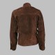 New Men's Tom Cruise Brown Suede Leather Jacket