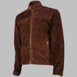 New Men's Tom Cruise Brown Suede Leather Jacket New Men's Tom Cruise Brown Suede Leather Jacket