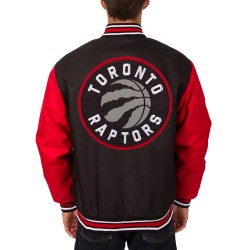 Toronto Raptors Varsity Black and Red Wool Jacket Toronto Raptors Varsity Black and Red Wool Jacket