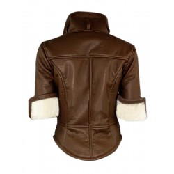 Overwatch Women Shearling Brown Tracer Jacket