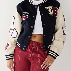 True Religion Wool Varsity Jacket