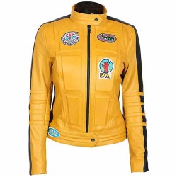Uma Thurman Kill Bill Yellow Leather Jacket Uma Thurman Kill Bill Yellow Leather Jacket