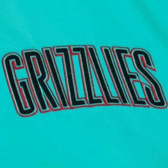 Vancouver Grizzlies Heavyweight Aqua Satin Jacket