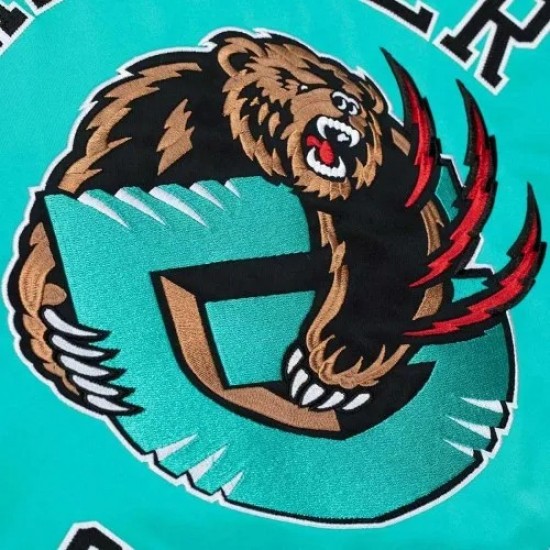 Vancouver Grizzlies Heavyweight Aqua Satin Jacket