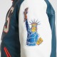 Vanson SNS New York City Varsity Leather Jacket