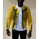 Vanson Skeleton Yellow Leather Jacket