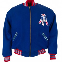 Varsity Boston Patriots 1965 Royal Blue Wool Jacket