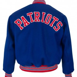 Varsity Boston Patriots 1965 Royal Blue Wool Jacket
