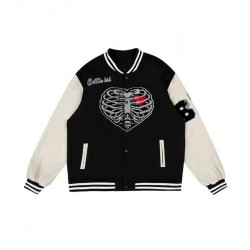 Varsity Buns Guts Battle Bid Heart Skull Wool Jacket Varsity Buns Guts Battle Bid Heart Skull Wool Jacket