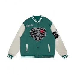 Varsity Buns Guts Battle Bid Heart Skull Wool Jacket Varsity Buns Guts Battle Bid Heart Skull Wool Jacket