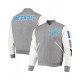 Varsity Detroit Lions Grey and White Jacket Varsity Detroit Lions Grey and White Jacket
