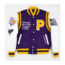 Varsity HBCU Prairie View A&m University Motto 2.0 Purple Jacket Varsity HBCU Prairie View A&m University Motto 2.0 Purple Jacket