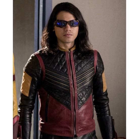 Vibe The Flash Cisco Ramon Leather Jacket Costume