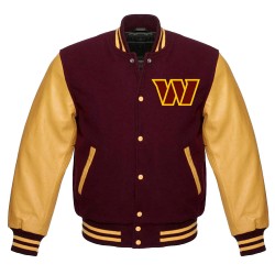 Washington Commanders Letterman W Jacket Washington Commanders Letterman W Jacket