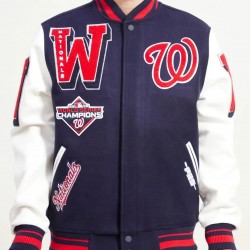 Washington Nationals Mash Up Varsity Jacket Washington Nationals Mash Up Varsity Jacket