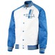 White/Blue Detroit Lions Clean Up Throwback Satin Jacket