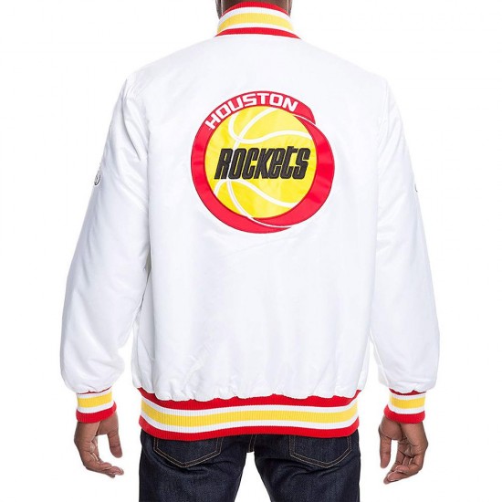 White Houston Rockets Jacket