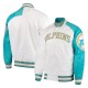 White Miami Dolphins Start of Season Retro Satin Jacket