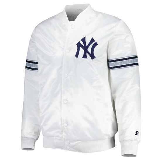 White Power Forward New York Yankees Jacket