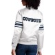 White The Line Up Dallas Cowboys Satin Jacket