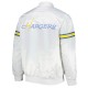 White The Power Forward LA Chargers Satin Jacket