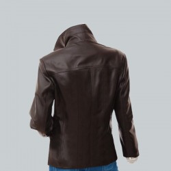 Women Brown Leather Blazer Women Brown Leather Blazer