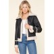 Women Victoria Faux Leather Jacket