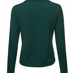 Women’s Open Front Hunter Green Wool Jacket Women’s Open Front Hunter Green Wool Jacket