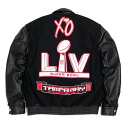 Xo The Weeknd Super Bowl Lv Varsity Wool Jacket Xo The Weeknd Super Bowl Lv Varsity Wool Jacket