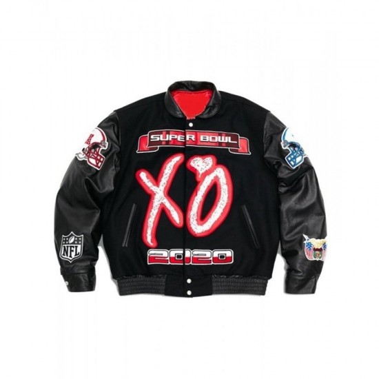 Xo The Weeknd Super Bowl Lv Varsity Wool Jacket