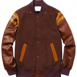 XO, Kitty Anthony Keyvan Wool Bomber Varsity Jacket XO, Kitty Anthony Keyvan Wool Bomber Varsity Jacket