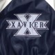 Xavier University Navy Blue and White Satin Jacket