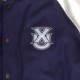 Xavier University Navy Blue and White Satin Jacket