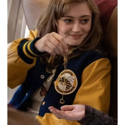 Yellowjackets Ella Purnell Letterman Jacket Yellowjackets Ella Purnell Letterman Jacket