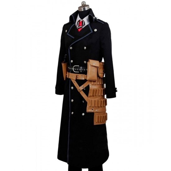 Yukio Okumura Blue Exorcist Wool Black Coat