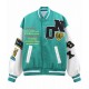 Zero Fighter Dinosaur Skeleton T-Rex Letterman Jacket