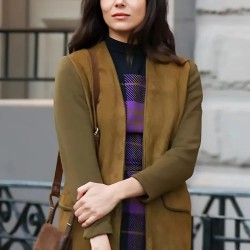 A Complete Unknown Monica Barbaro Brown Coat A Complete Unknown Monica Barbaro Brown Coat