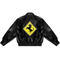 A Few Good Kids Letterman Black Leather Jacket