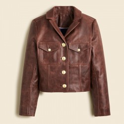 A.J. Cook Criminal Minds Jennifer Jareau Brown Leather Jacket  A.J. Cook Criminal Minds Jennifer Jareau Brown Leather Jacket