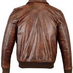 A2 Airforce Aviator Leather Bomber Jacket